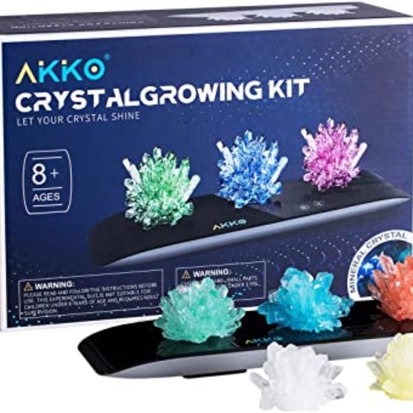 Crystal Growing Kit - Crystal Science Kits 5 Mix Color + Light-UP Stand - Picture 1 of 2
